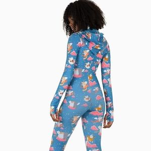 SOLD Blackmilk Cherub Cats Snugglesuit